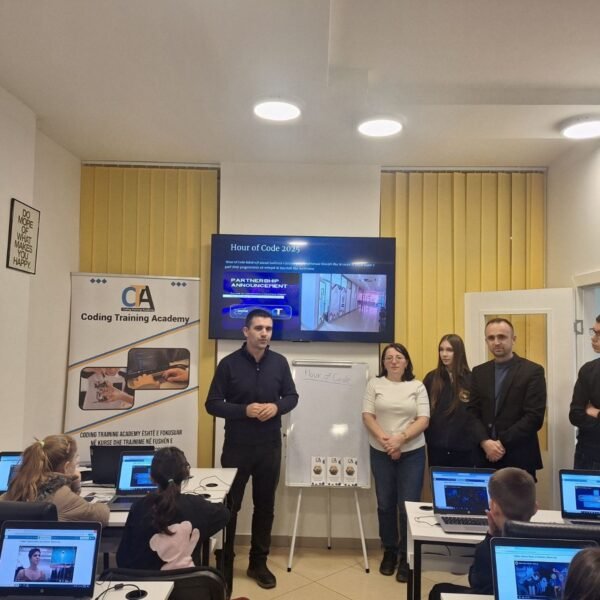 CODING TRAINING ACADEMY NË VUSHTRRI MBËSHTET REALIZIMIN E ORËS&hellip;