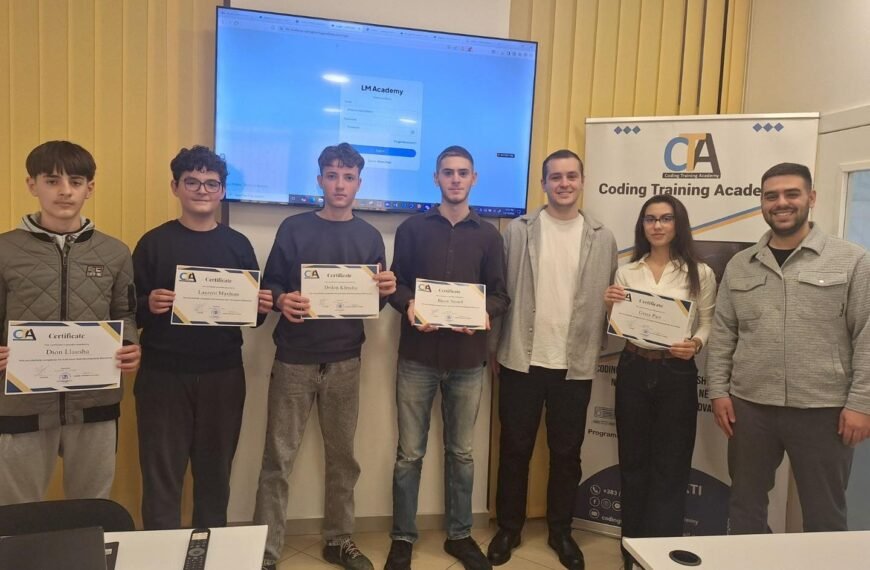 STUDENTËT E CODING TRAINING ACADEMY ZHVILLOJNË&hellip;
